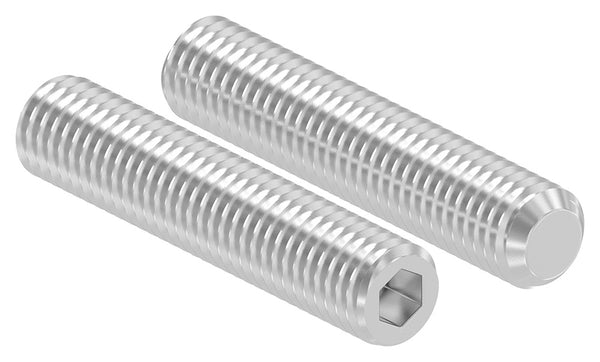 Gewindestift, M10 x 50mm, mit Innensechskant, aus V2A Edelstahl