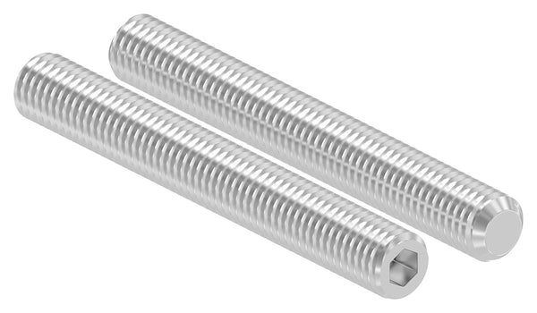 Gewindestift, M10 x 80mm, mit Innensechskant, aus V2A Edelstahl