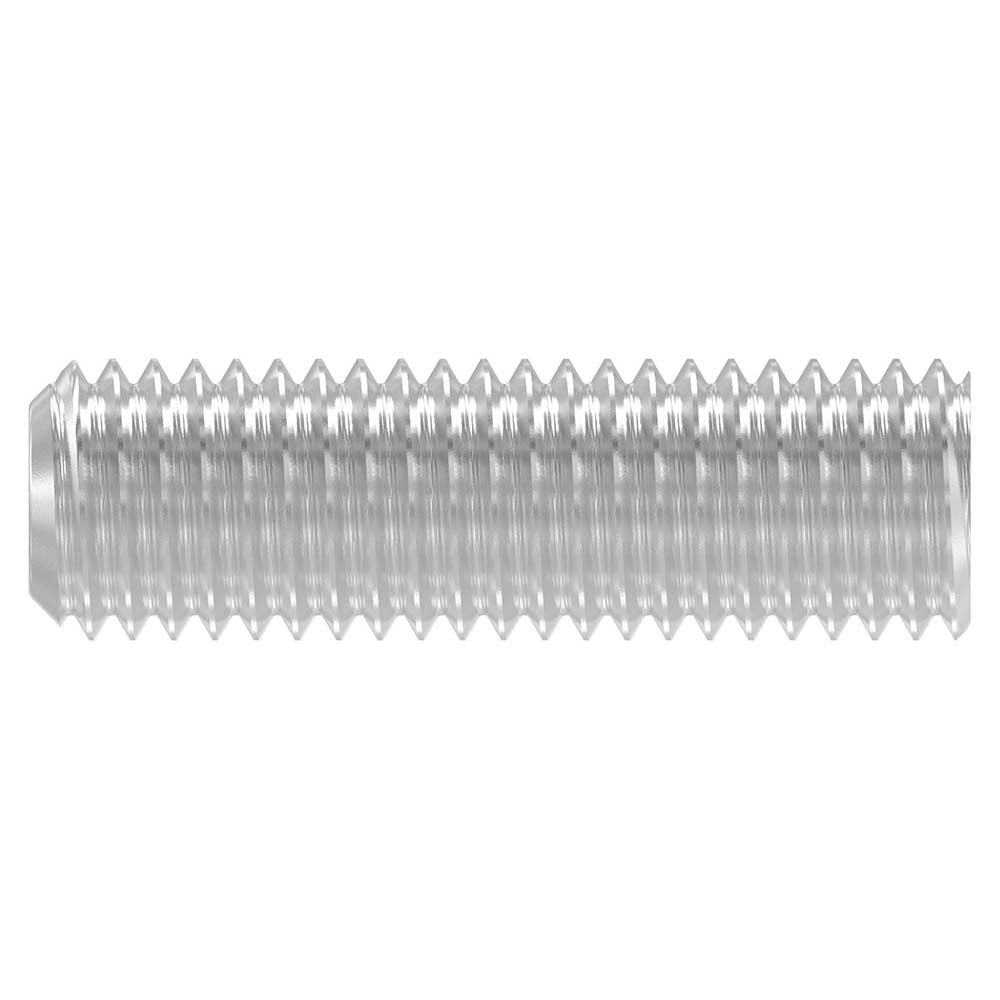 Gewindestift mit Kegelkuppe (flacher Kopf), mit Innensechskant, M12 x 40mm, DIN 913 / ISO 4016, 10er Pack