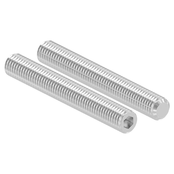 Gewindestift, M12 x 90mm, mit Innensechskant, aus V2A Edelstahl