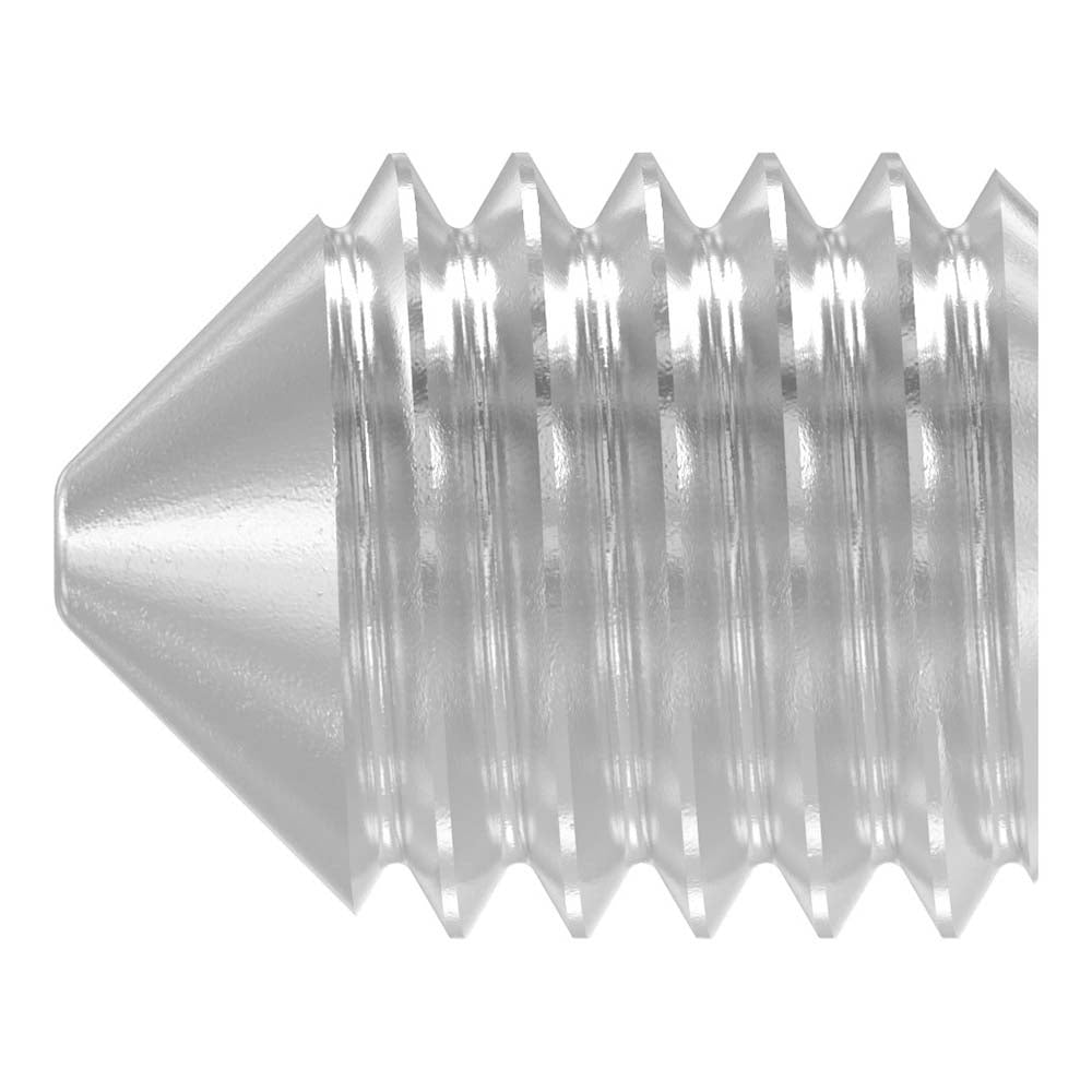 Gewindestift mit Spitze, mit Innensechskant, M8 x 10mm, DIN 914 / ISO 4027, 10er Pack