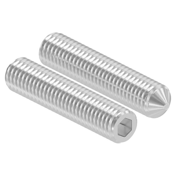 Gewindestift mit Spitze, mit Innensechskant, M8 x 40mm, DIN 914 / ISO 4027, 10er Pack