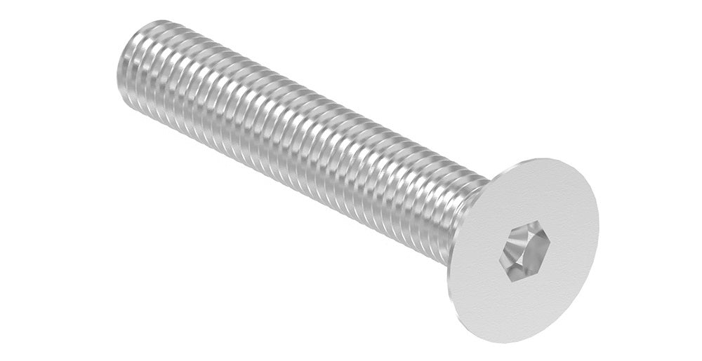Senkkopfschraube M10 x 60mm mit Innensechskant, aus V2A Edelstahl