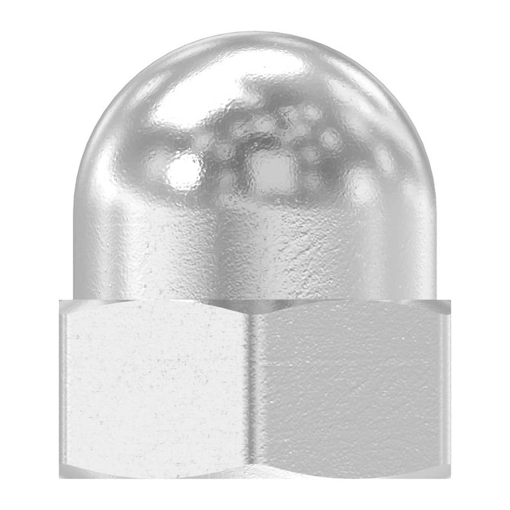 Sechskant-Hutmutter, M4, DIN 1587, 10er Pack