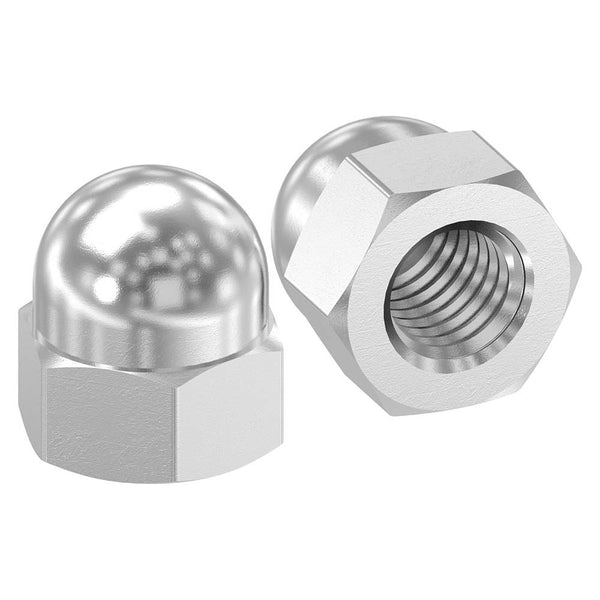 Sechskant-Hutmutter, M8, DIN 1587, 10er Pack