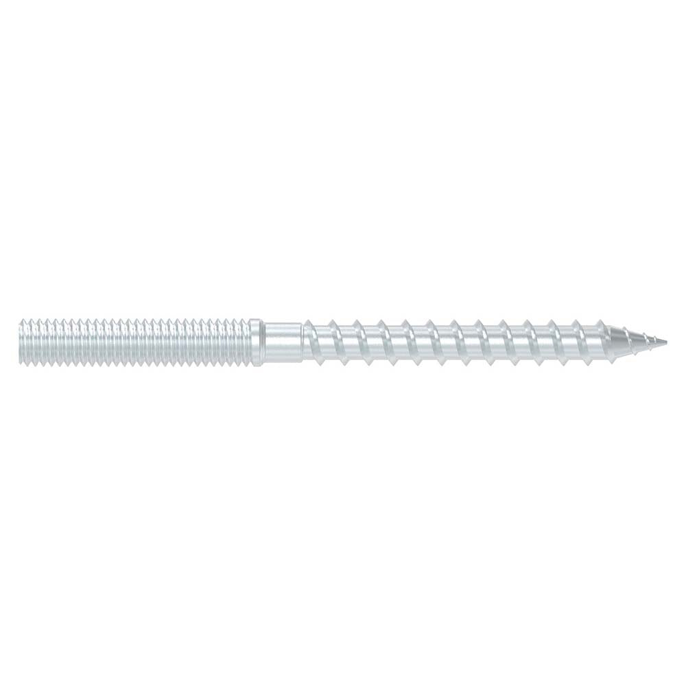 Stahl verzinkte Stockschraube, M6 x 80mm, 10er Pack