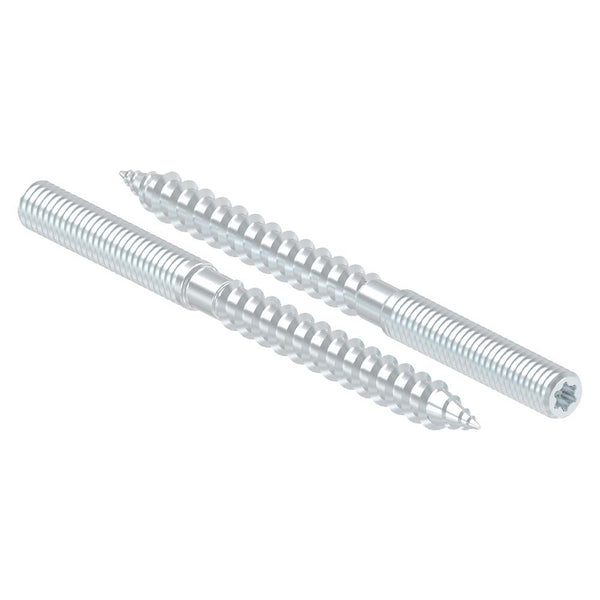 Stahl verzinkte Stockschraube, M6 x 80mm, 10er Pack