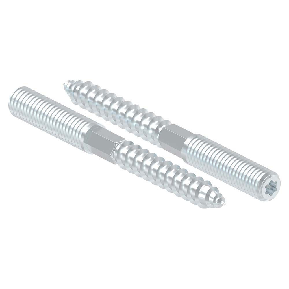 Stahl verzinkte Stockschraube, M8 x 80mm, 10er Pack