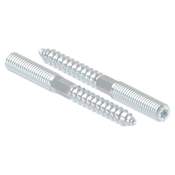 Stahl verzinkte Stockschraube, M8 x 80mm, 10er Pack