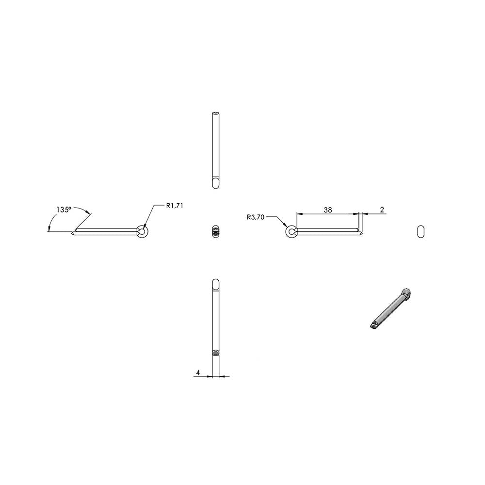 Splint, 4 x 40mm, D 94, 10er Pack