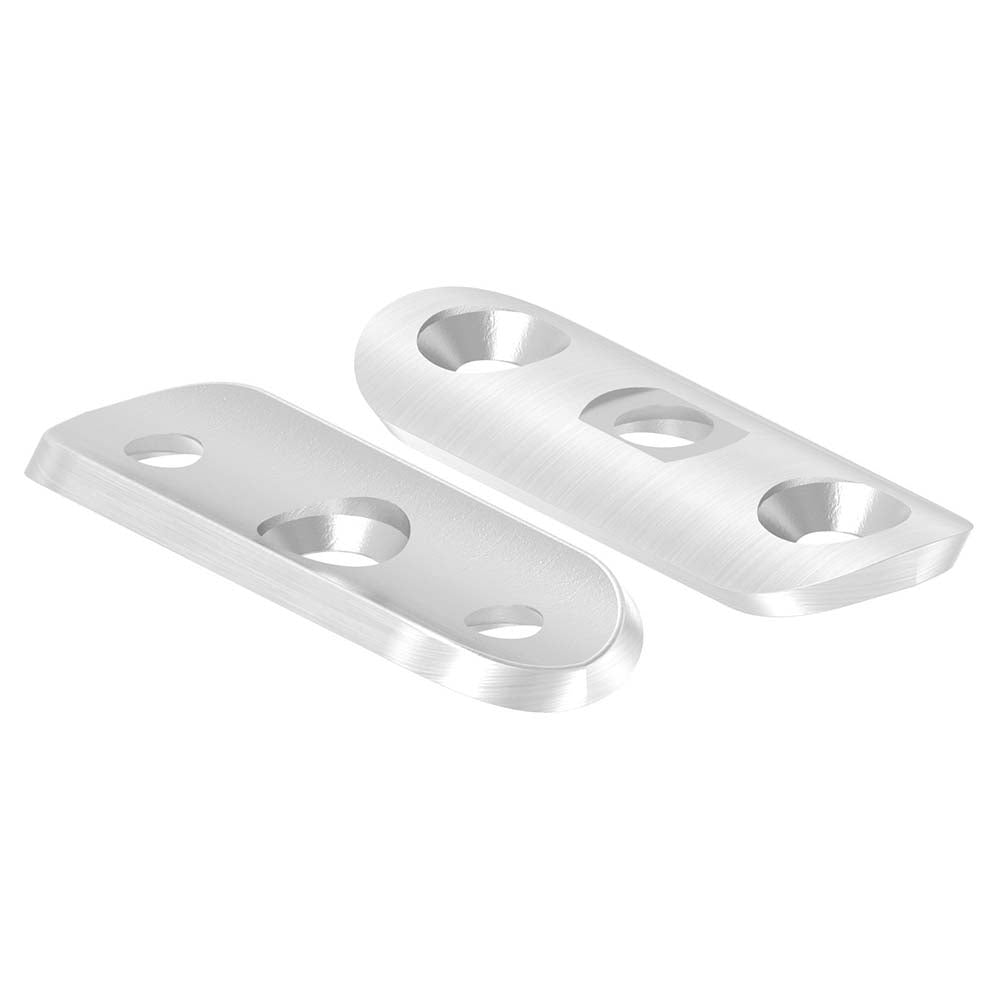 Handlaufanschlussplatte 63 x 25 x 4mm, für Anschluss an ø 33,7mm Rohr, gesenkt für M6 Schrauben