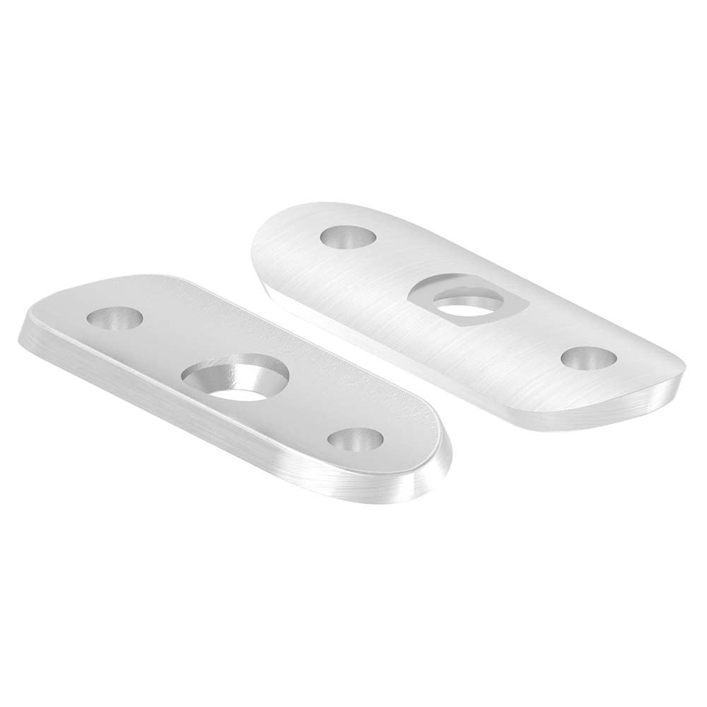 Handlaufanschlussplatte 63 x 25 x 4mm, für Anschluss an ø 48,3mm Rohr