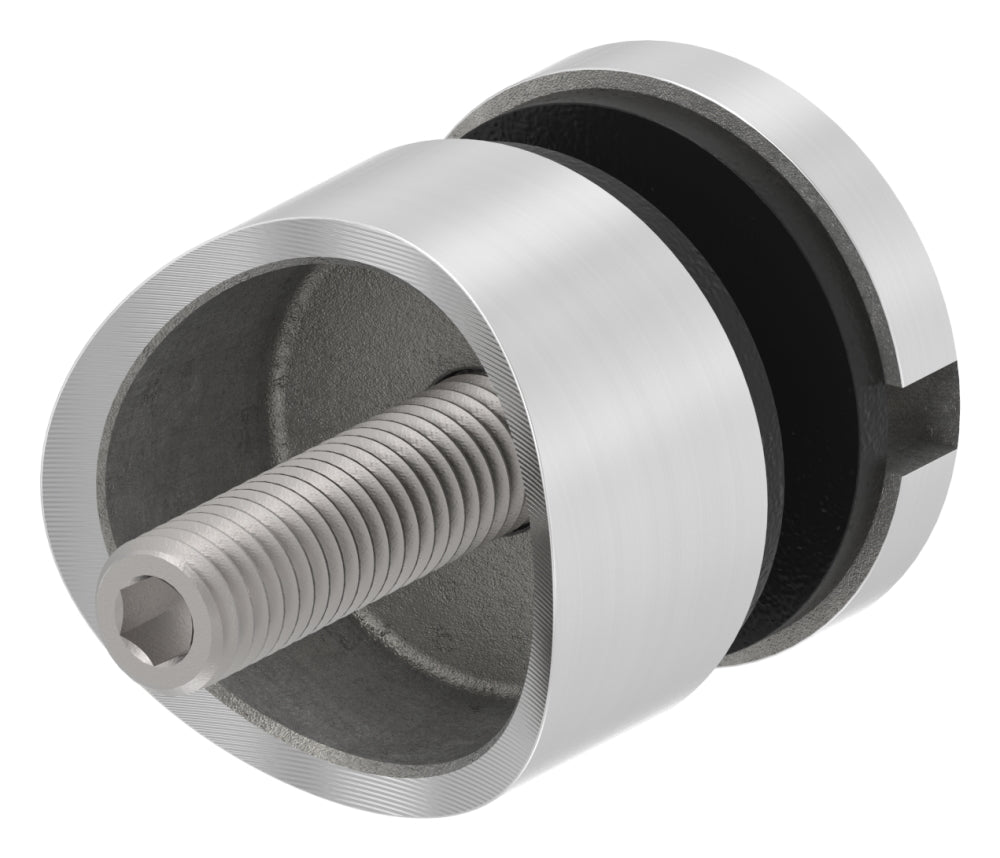 Glas-Punkthalter ø 30mm für Glas 6,0-12,76mm, Anschluss ø 48,3mm