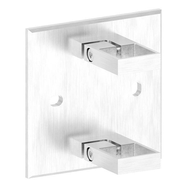 Wandanker zum Spannen, mit Platte 130 x 150 x 10mm, für 40 x 40mm Rohr