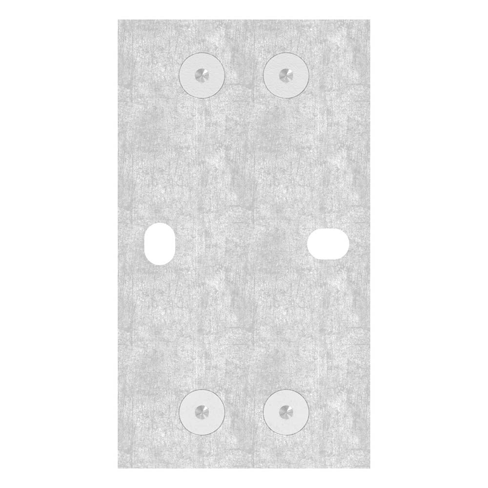Wandanker zum Spannen, mit Platte 160 x 90 x 8,5mm, für 40 x 40mm Rohr