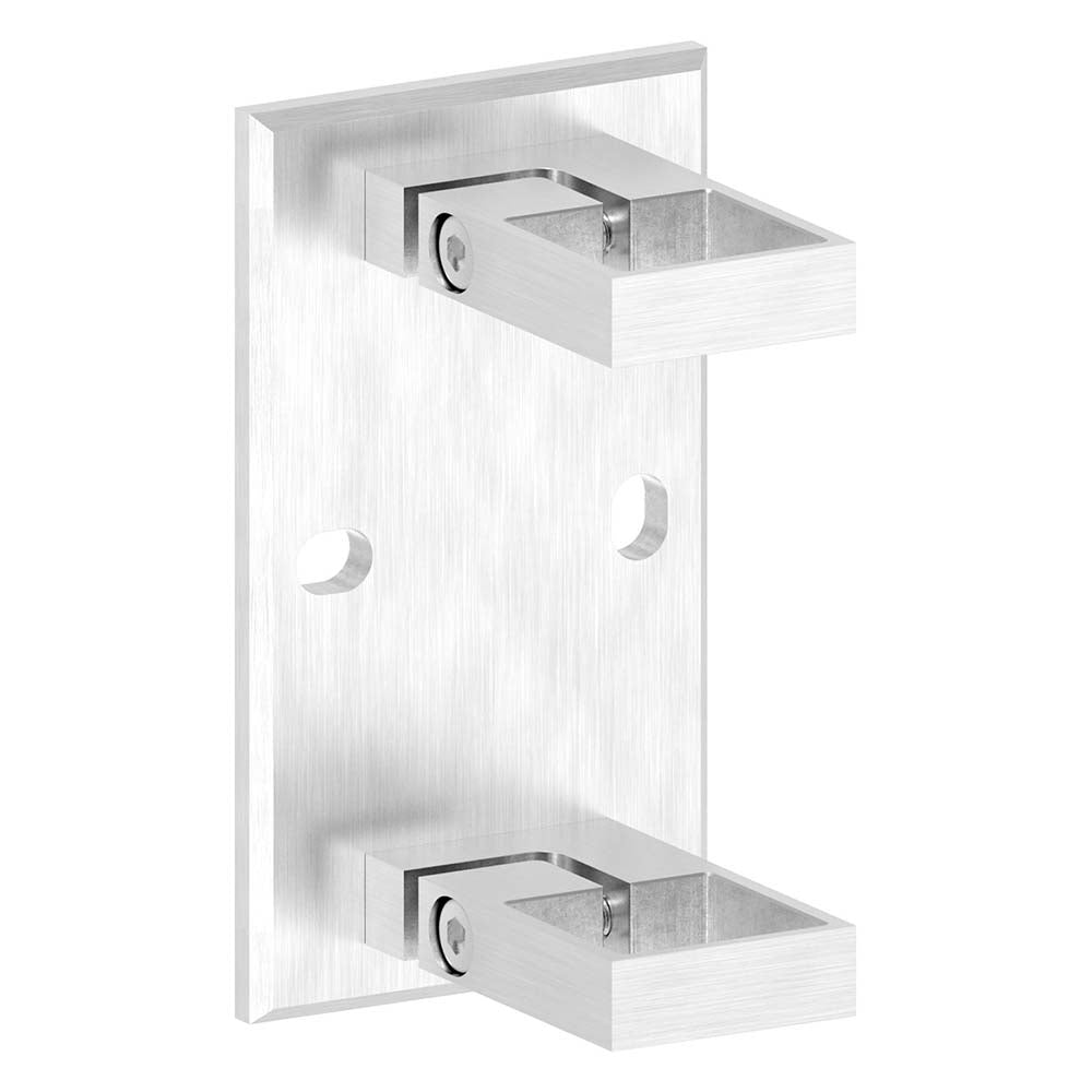 Wandanker zum Spannen, mit Platte 160 x 90 x 8,5mm, für 40 x 40mm Rohr