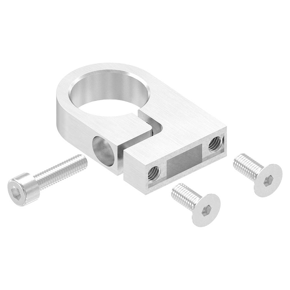 Edelstahl-Spannring, mit 35mm Wandabstand für Rohr ø 33,7mm