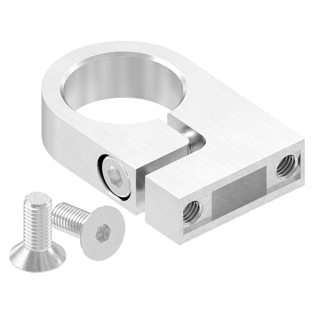 Edelstahl-Spannring, mit 35mm Wandabstand für Rohr ø 33,7mm