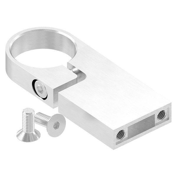 Edelstahl-Spannring, für Rohr ø 42,4mm, Wandabstand 80mm