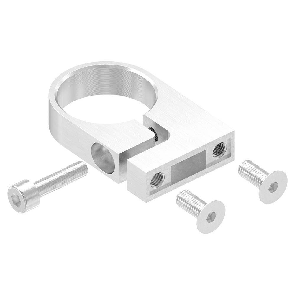 Edelstahl-Spannring, für Rohr ø 42,4mm, Wandabstand 35mm