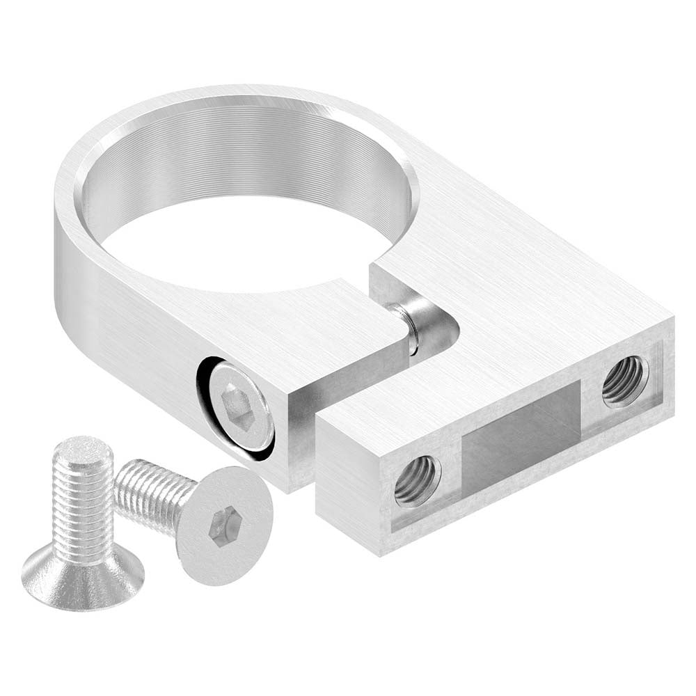 Edelstahl-Spannring, für Rohr ø 42,4mm, Wandabstand 35mm