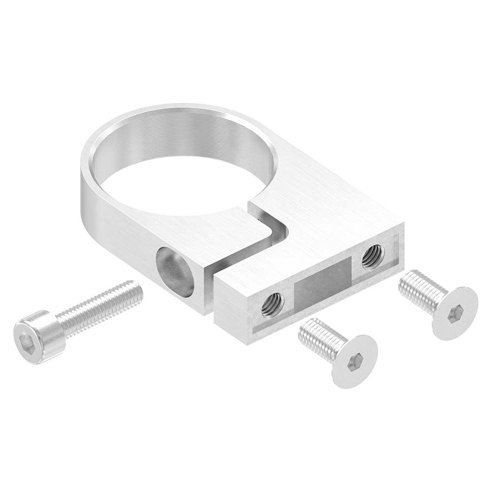 Edelstahl-Spannring, für Rohr ø 48,3mm, Wandabstand 35mm
