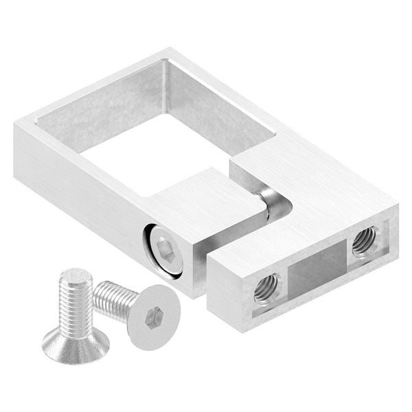 Edelstahl-Spannring, für Rohr 40 x 40mm, Wandabstand 40mm