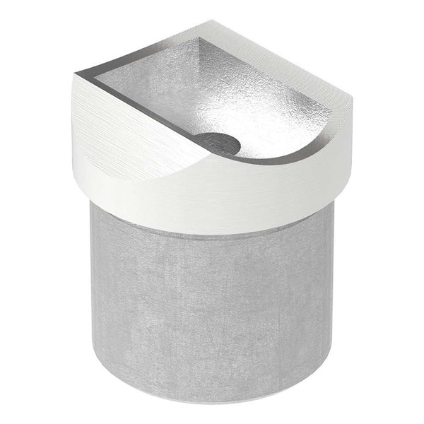Rohrsattel zum Kleben, für Rohr 33,7 x 2,0mm an Rohr 42,4mm