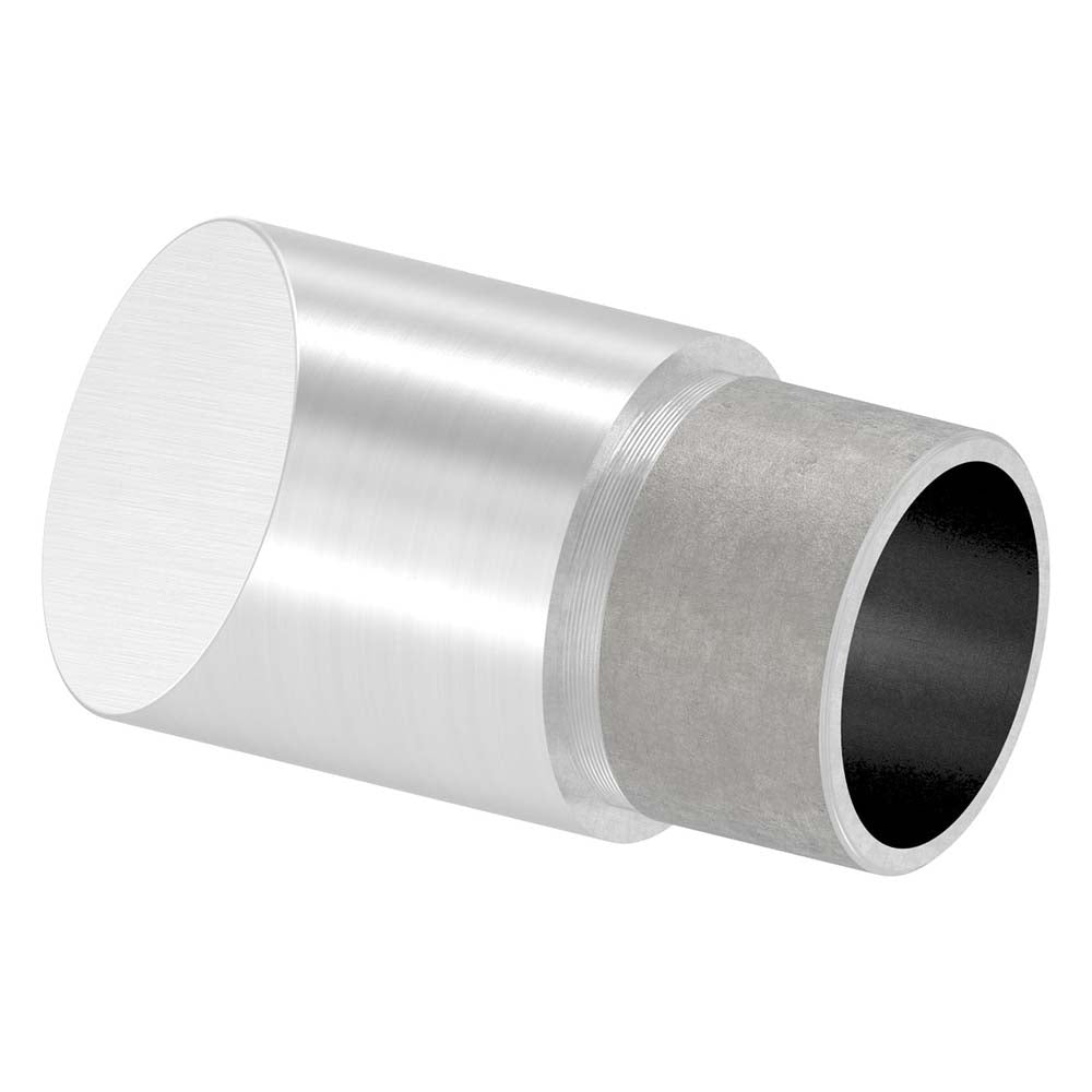 Endstück 45° abgeschrägt, zum Stecken und Kleben, für Rohr 33,7 x 2,0mm