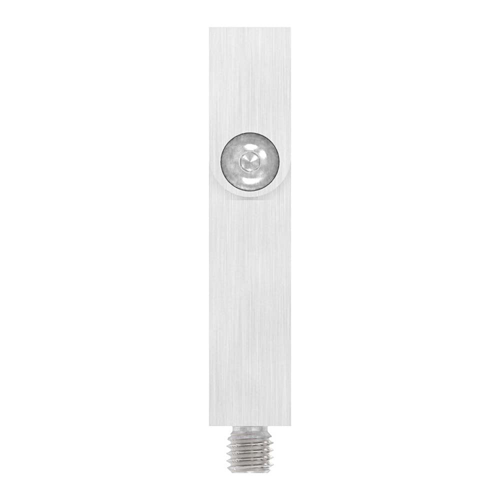 14 x 14mm Vierkant-Stift mit Gelenk, mit M8 x 9mm Außengewinde unten und M6 x 15mm Innengewinde oben, Länge 68mm