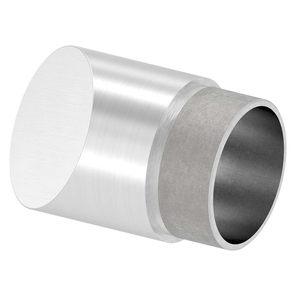 Endstück 45° abgeschrägt, zum Stecken und Kleben, für Rohr 48,3 x 2,0mm