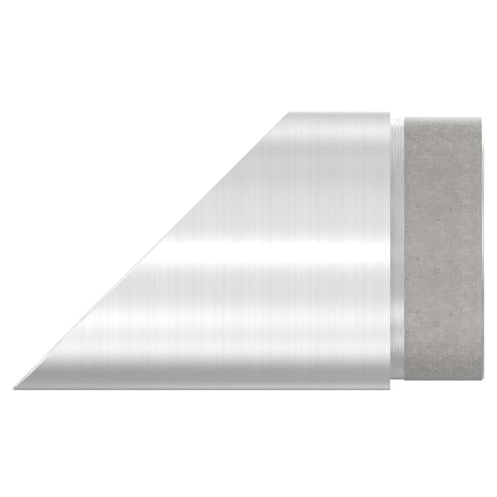 Endstück 45° abgeschrägt, zum Stecken und Kleben, für Rohr 60,3 x 2,0mm