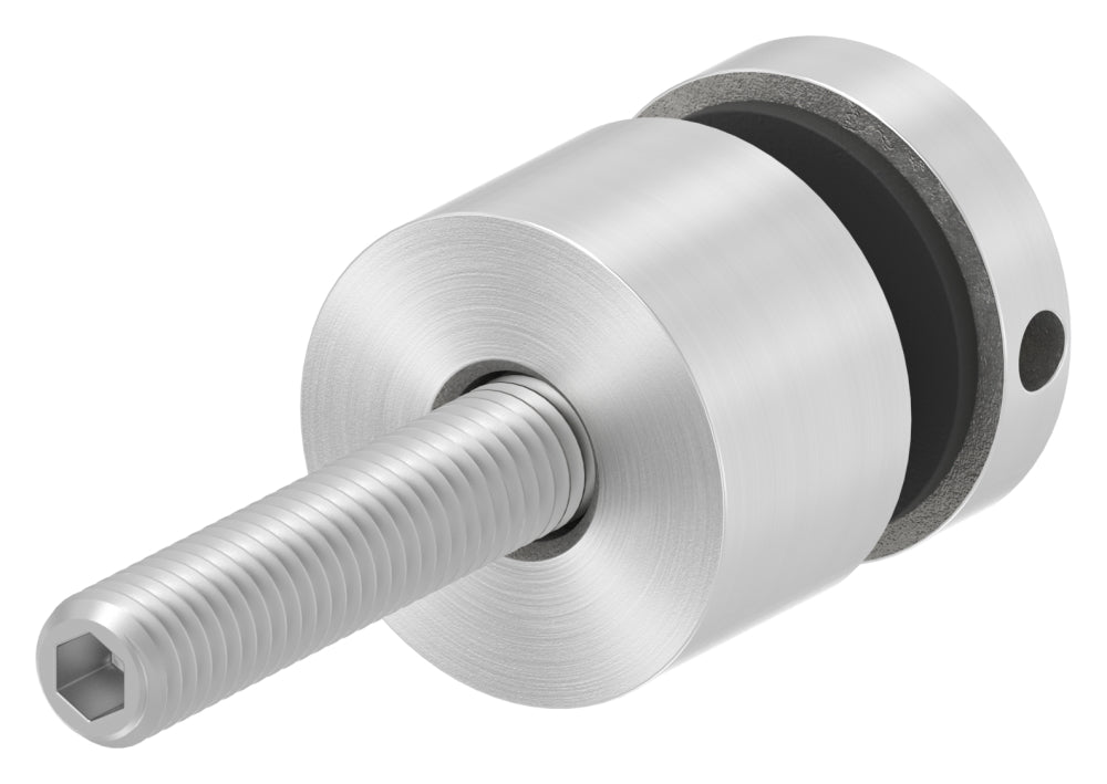 Schildhalter (Metrisch) ø 16mm für Glas 4,0-8,00mm, flacher Anschluss