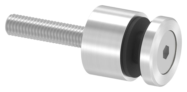 Schildhalter (Metrisch) ø 16mm, mit Senkkopfschraube, für Glas 4,0-8,00mm, flacher Anschluss