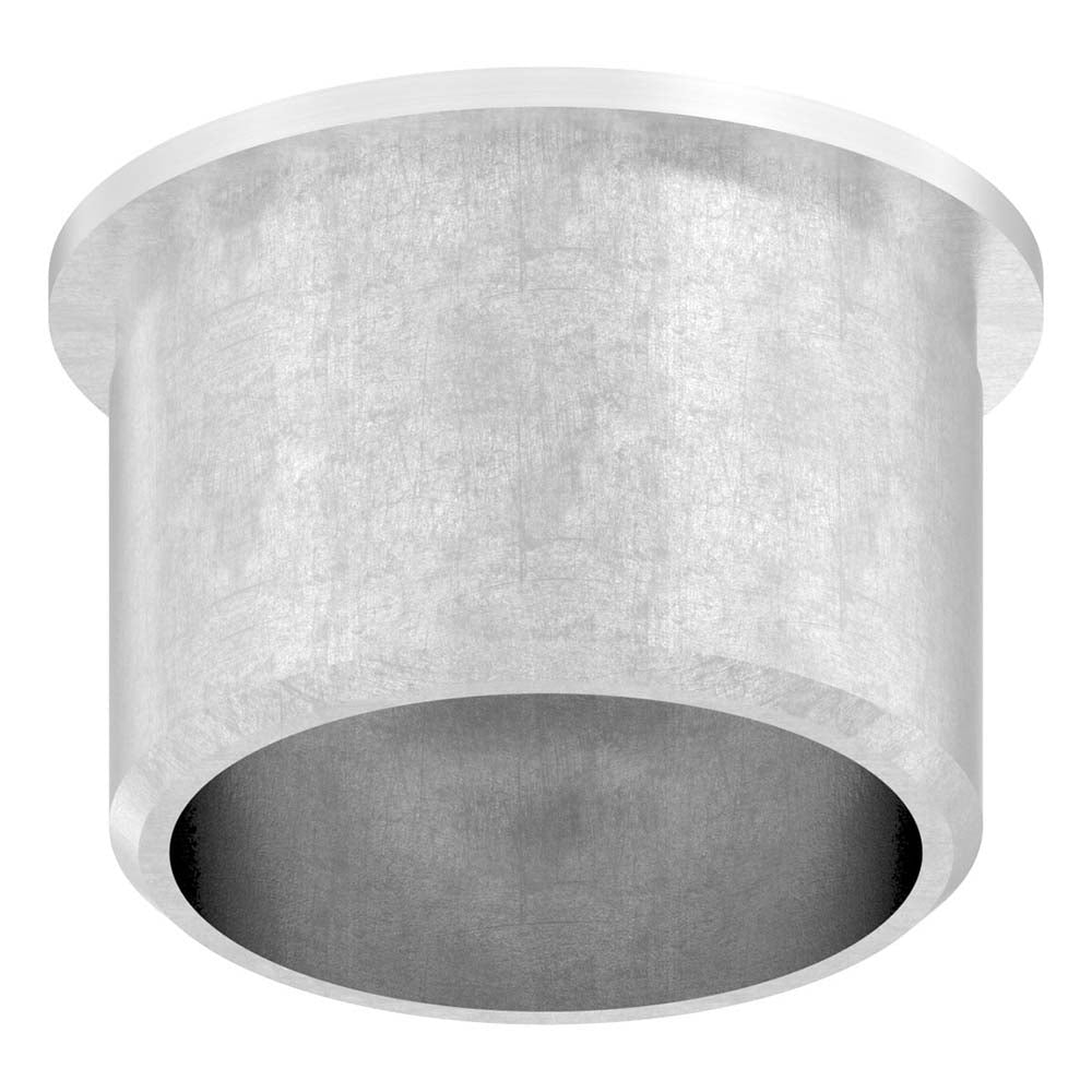 Endkappe leicht gewölbt mit M8 Innengewinde, hohl, für Rohr ø 33,7 x 2,0mm, zum Einkleben