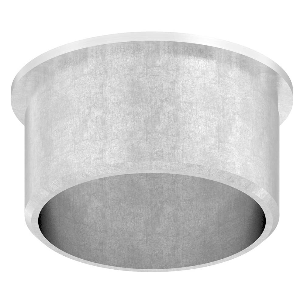 Endkappe leicht gewölbt, hohl, für Rohr ø 42,4 x 2,0mm, zum Einkleben