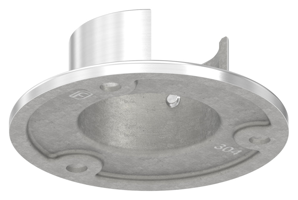 Wandhalter für Glasleistenrohr ø 42,4 x 1,5mm, V2A