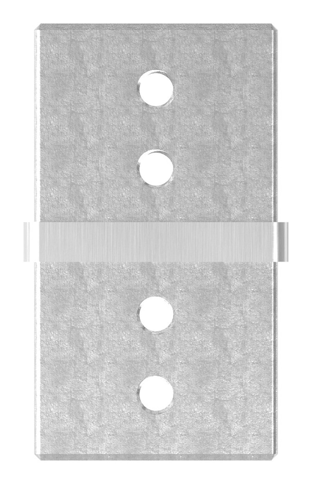 Rohrverbinder für Glasleistenrohr 40 x 40 x 1,5mm, V2A