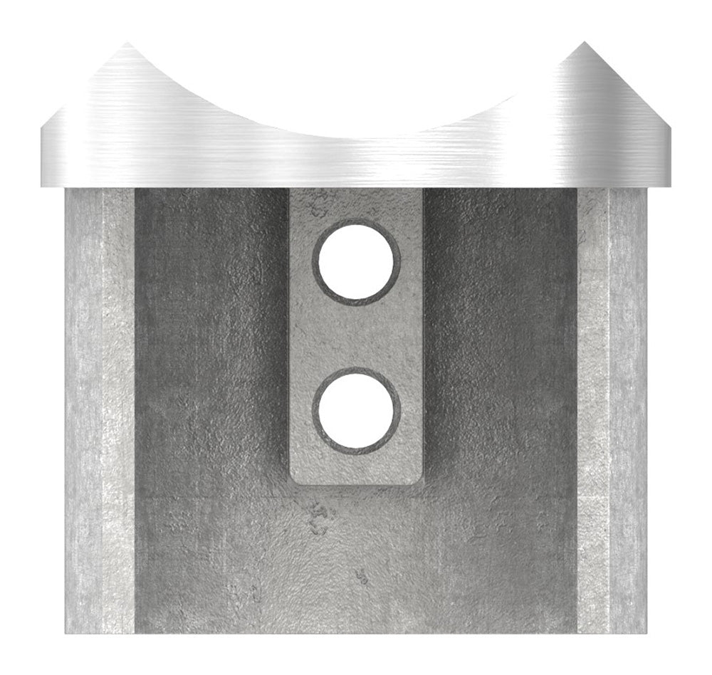 Rohrsattel (T-Verbindung) für Glasleistenrohr ø 42,4 x 1,5mm, V4A