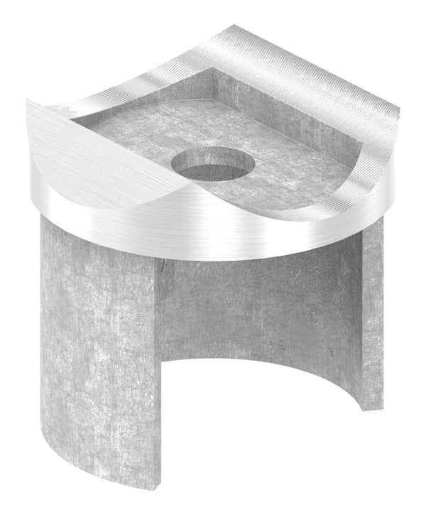 Rohrsattel (T-Verbindung) für Glasleistenrohr ø 42,4 x 1,5mm, V4A