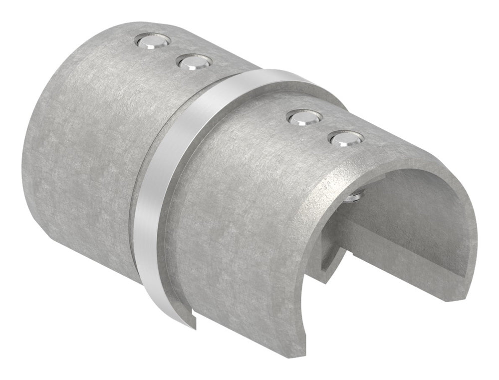 Rohrverbinder für Glasleistenrohr ø 42,4 x 1,5mm, V2A