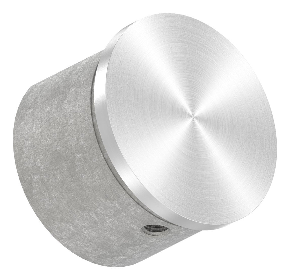 Flache Endkappe für Glasleistenrohr ø 48,3 x 1,5mm, V4A