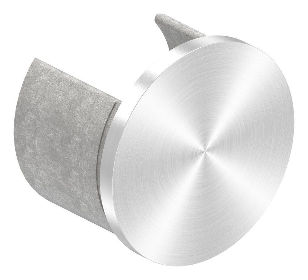 Flache Endkappe für Glasleistenrohr ø 48,3 x 1,5mm, V4A