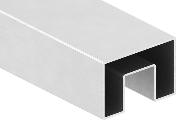 Glasleistenrohr, 60 x 40 x 1,5mm, LL=3m, V2A