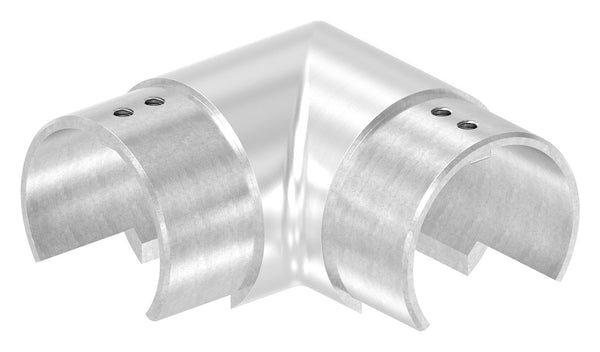 Verlaufsecke 90 Grad für Glasleistenrohr 60,3 x 1,5mm, V4A