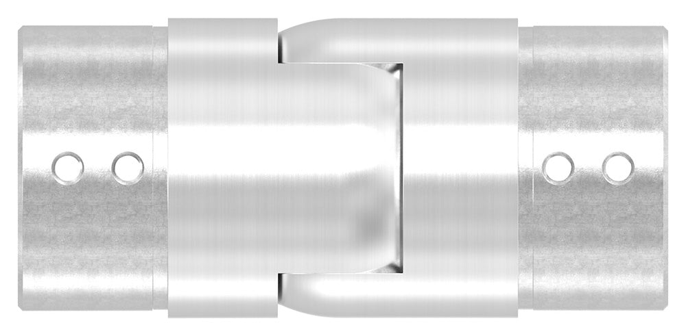 Rohrverbinder abwärts, flexibel 25 - 55°, für Glasleistenrohr ø 42,4 x 1,5mm, V2A