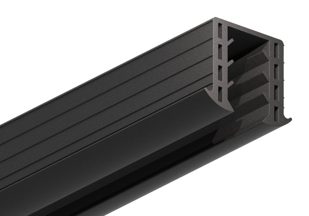 Gummiprofil 6m für Nut 34 x 34mm für Glasstärke 16,76 - 17,52mm
