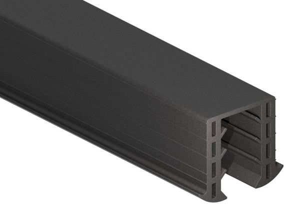 Gummiprofil 6m für Nut 34 x 34mm für Glasstärke 16,76 - 17,52mm