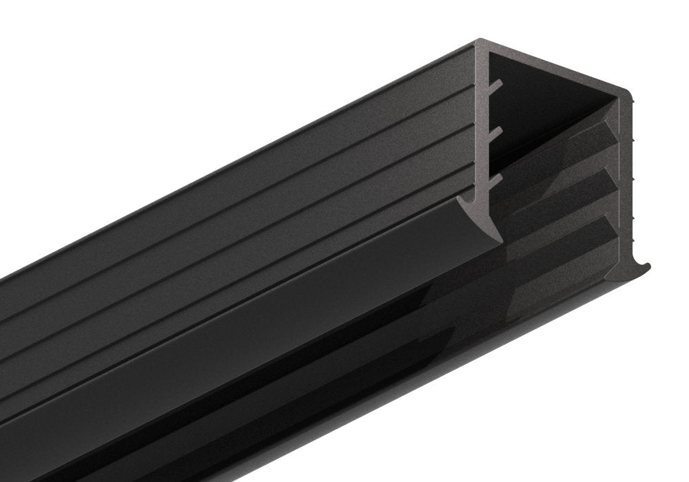 Gummiprofil 6m für Nut 34 x 34mm für Glasstärke 24,76 - 25,52mm