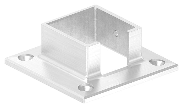 Wandhalter für Glasleistenrohr 40 x 40 x 1,5mm, V4A